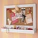 Baby : Kids White Wood Bulletin Board with Storage Bin - Bulletin Board (White) 31.5 x 5.25 x 24h