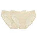 Ecoland Women's Organic Cotton Hipster Underwear (2 pcs/pack) - Natural Only