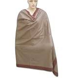 Handmade Party Wear Cotton Shawl With Designer Border From India (Free Shipping) Shwl0048r