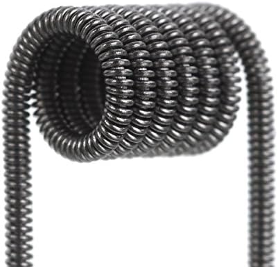 Aosm Pre-Built Coils The Coil Kit .65 ohm Coils (12) 316L A1 Wire 32/26 Gauge Clapton Coils&amp;Organic Japanese Cotton