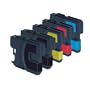 5 Moreinks Compatible Cartuchos de Tinta Para Sustituir Brother LC980 / LC980BK / LC980C / LC980M / LC980Y (Cian / Magenta / Amarillo / Negro)