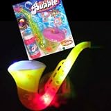 Saxophone Bubble Blower with Light Up L.E.D. Flashing Lights