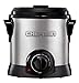 Chefman Deep Fryer Fry Guy with Basket / Strainer for Home, Easy-to-Clean Non-Stick Coating and Cool-to-Touch Stainless Steel Exterior, Rotary Knob for Adjusting the Temperature, Silver