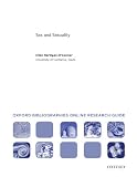 Sex and Sexuality: Oxford Bibliographies Online Research Guide