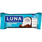 LUNA BAR - Gluten Free Bar - Chocolate Dipped Coconut - (1.69 oz, 15 Count)
