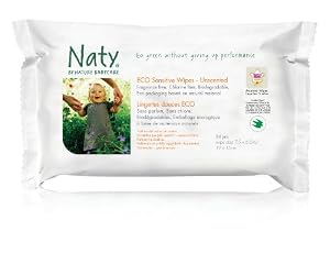 Nature babycare Eco-sensitive Fragrance Free Travel Pack Wipes  24-Count (Pack of 10)  240 Wipes