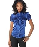 Speechless Charmeuse Tuxedo Top