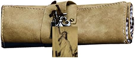 Lookcon Hot Style Blade Series Super Texture Volume Creative Pen Bag( Khaki (White))