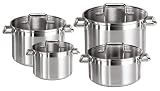 Tefal C84292 CLASSICA TOPF-SET 4-teilig: Fleischt&ouml;pfe 16/20/24cm+Glasdeckel, Bratentopf 20 +Glasd.