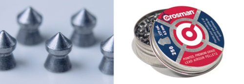 Crosman .177 Cal, 7.9 Grains, Pointed, 250/Tin