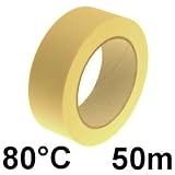 Produkt-Bild: Krepp Kreppband Abdeckband Klebeband 50mm x 50m 80&deg;C