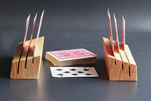 Playing Card Holders, Solid Oak