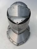 Medieval Closed Knight Jousting Helmet - Costume Armor