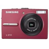 Samsung L210 10.1MP Digital Camera with 3x Optical Image Stabilized Zoom (Red)