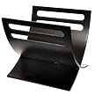 Japanese-Style Curved Magazine Rack - Black