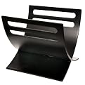 Japanese-Style Curved Magazine Rack - Black