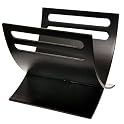 Japanese-Style Curved Magazine Rack - Black