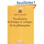 Vocabulaire technique et critique de la philosophie