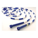 US Games 11ft Blue with White Segmented Skip Rope