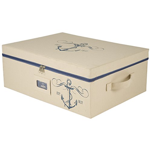 Sheffield Home Set Of Three Storage Bins With Zippered Lids