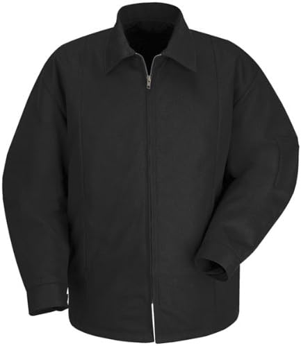 Red Kap Perma-Lined Panel Black 7.5oz Twill Longer Body Length