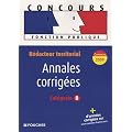 R�dacteur territorial : Annales corrig�es