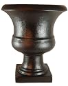 Tusco Products Black Urn, 17-Inch