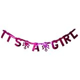 Its A Girl Foil Baby Shower Banner