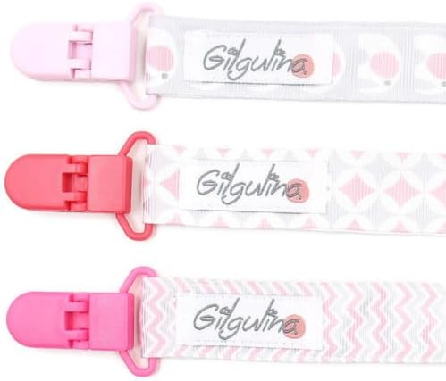 Quality Baby Pacifier clip, 3 pack pacifier holder, soothie attacher, match box