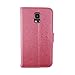 Euclid+- Rose Red Hello Kitty with Bow Knot Style Leather Case Cover for Samsung Galaxy S5 with Hello Kitty Style Cable Tie