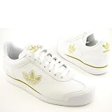 adidas - ADIDAS Samoa ML Trefoi Gold Lace-Ups White Mens