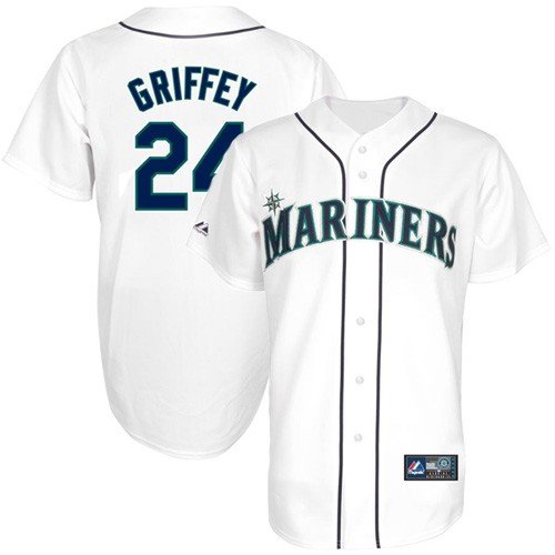 Seattle Mariners Replica Ken Griffey Jr. Home Jersey - White 4XL