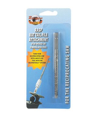 Reciprotools RCT-RTW-10 Rasp Rattail File Accessory Attachment, Wood Fiberglass Use