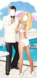 SECRET AGENT STAND-IN - LIFESIZE CARDBOARD CUTOUT / STANDEE / STANDUP (007 JAMES BOND STYLE)