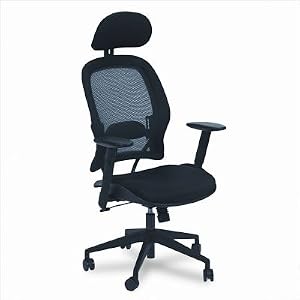 Exec Chair with Mesh Seat - Black