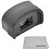 Eyecup / Eyepiece Large Extender for CANON EOS (1D Mark IV, 1D Mark III, 1Ds Mark III, 7D, 1D-C, 1D X) + Premium MagicFiber Microfiber Cleaning Cloth