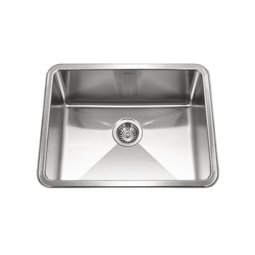 Houzer NOS-4100-1 Nouvelle Single Bowl Undermount Stainless Steel Kitchen Sink, 23-1/16-by-18-Inch