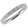 14Kt White Gold Vintage Style Diamond Wedding Band