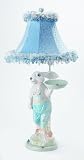 Mr. Rabbit Lamp - Blue by Just Too Cute