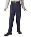 Pant Sizes - Double Knee Pleated Pants with Elastic Waist (Sizes 8-20) - navy, 8