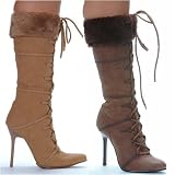 Women's 433-Viking 4 Heel Knee High Boot With Fur
