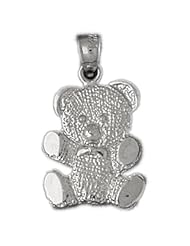 CleverSilvers Sterling Silver Pendant Teddy Bear