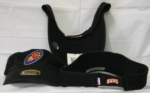 NBA Phoenix Suns Logo on Black Sun Visor Reebok