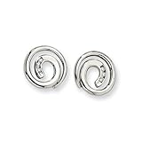 Chisel Stainless Steel CZ Earrings