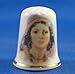 Porcelain China Collectable Thimble - Fortune Teller with Free Gift Box