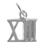 Small Roman Numeral Pendant for Celebrating All Occasions; Anniversary, Birthdays and Milestones, #407.13, 9/16