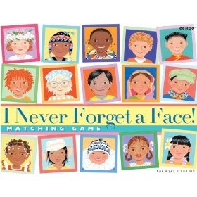 eeBoo I Never Forget a Face Memory Game