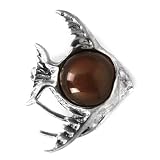 Cherry Amber Sterling Silver Museum Collection Fish Pin 19th Century