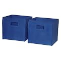 RiverRidge Kids 2 Pc Storage Bins - Dark Blue