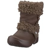 Girls Wrap Around Tassel Faux Fur Trim Boots (12, Tan)